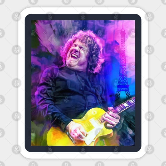 Gary Moore Parisienne Walkways Sticker by IconsPopArt